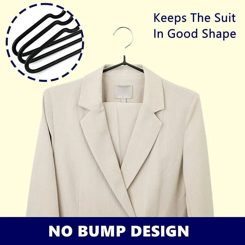 10-Piece Non-Slip Clothes Hangers Gold