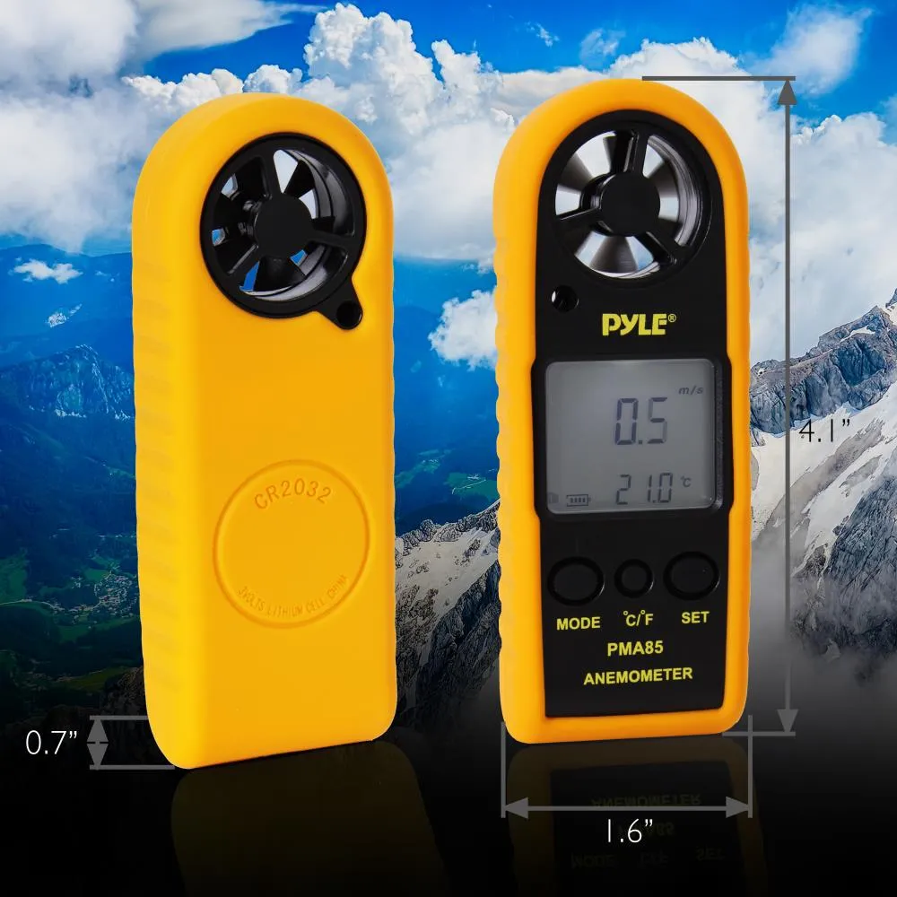 2-In-1 Digital Anemometer & Thermometer - Air Velocity (Wind) And Temperature Meter