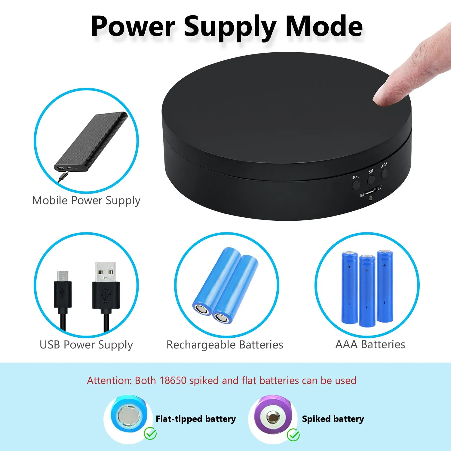360° ROTATING DISPLAY STAND