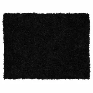 5' x 7' Comfy Shag Black Area Rug