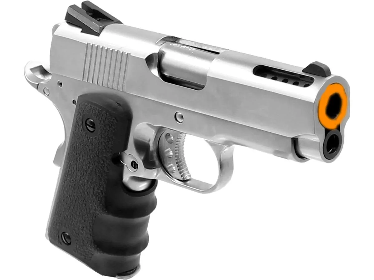 AW Custom NE10 Series 1911 Office Size GBB Airsoft Pistol - Silver