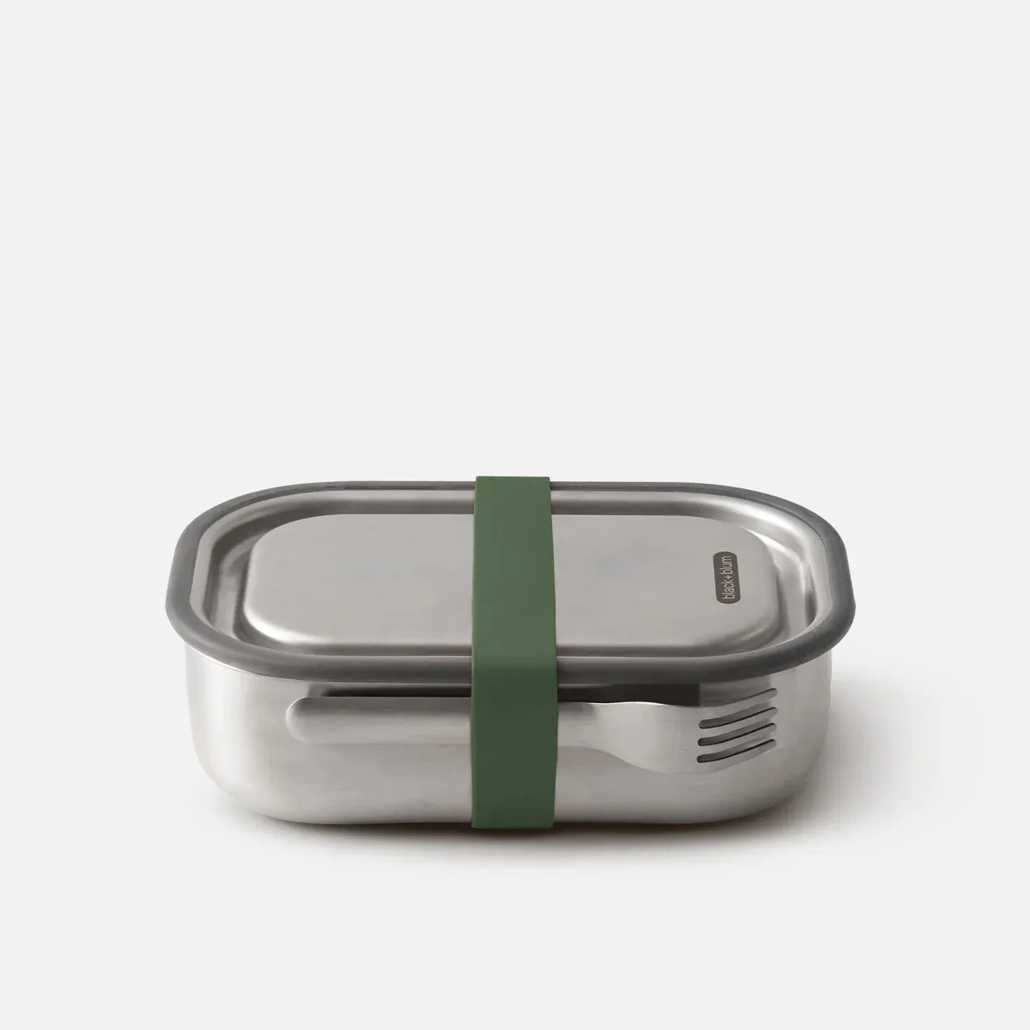 Black blum - Stainless Steel Lunch Box - Large/Olive