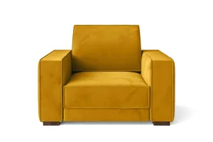 Bolzano Armchair Yellow Velvet