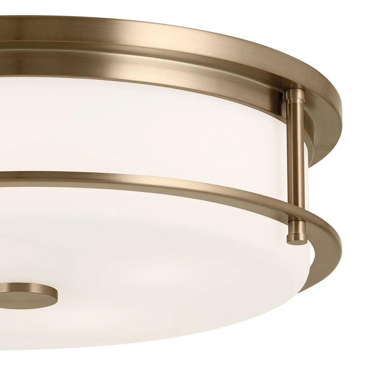 Brit 18 in. 4 Lights Flush Mount Light Champagne Bronze Finish