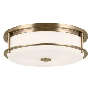 Brit 18 in. 4 Lights Flush Mount Light Champagne Bronze Finish