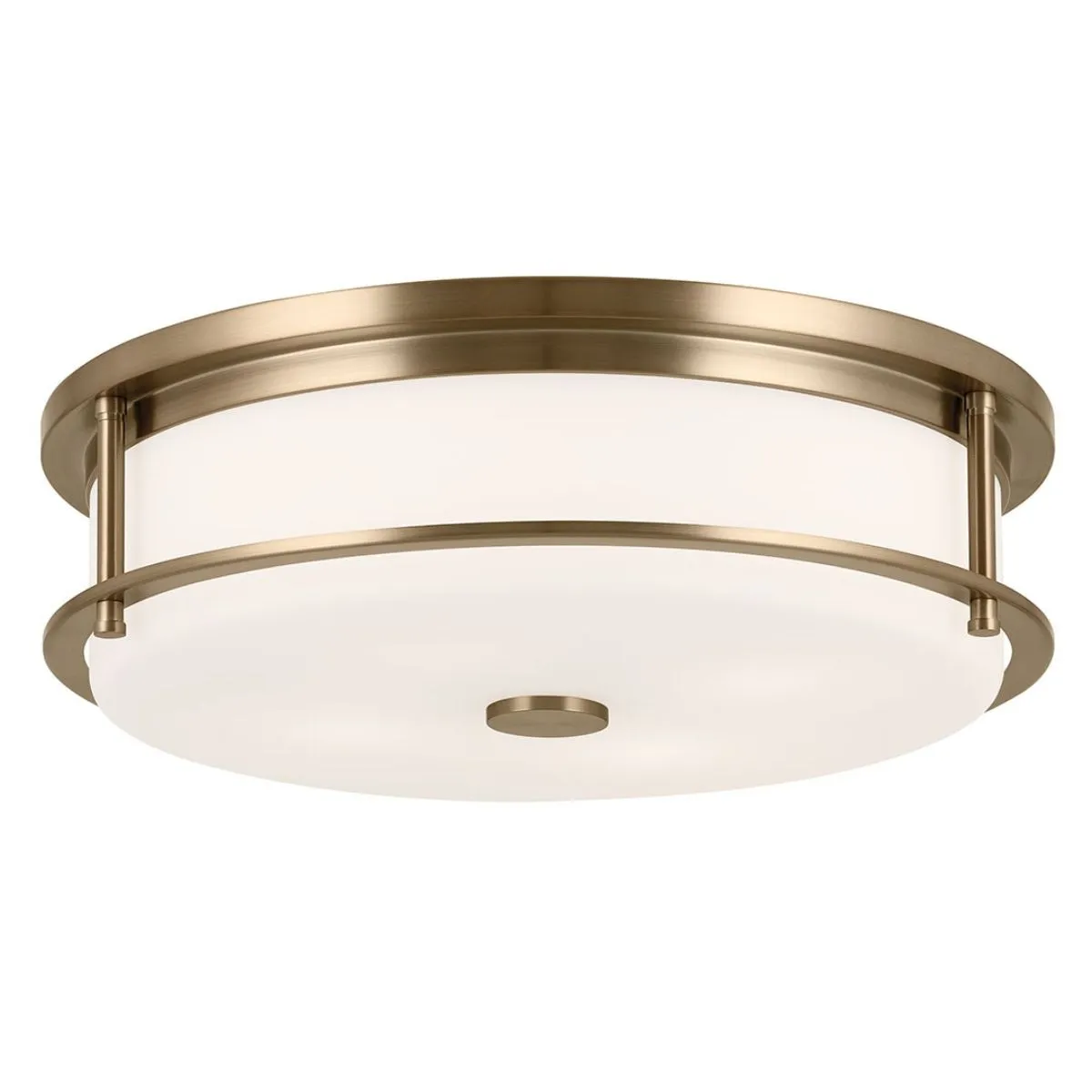 Brit 18 in. 4 Lights Flush Mount Light Champagne Bronze Finish