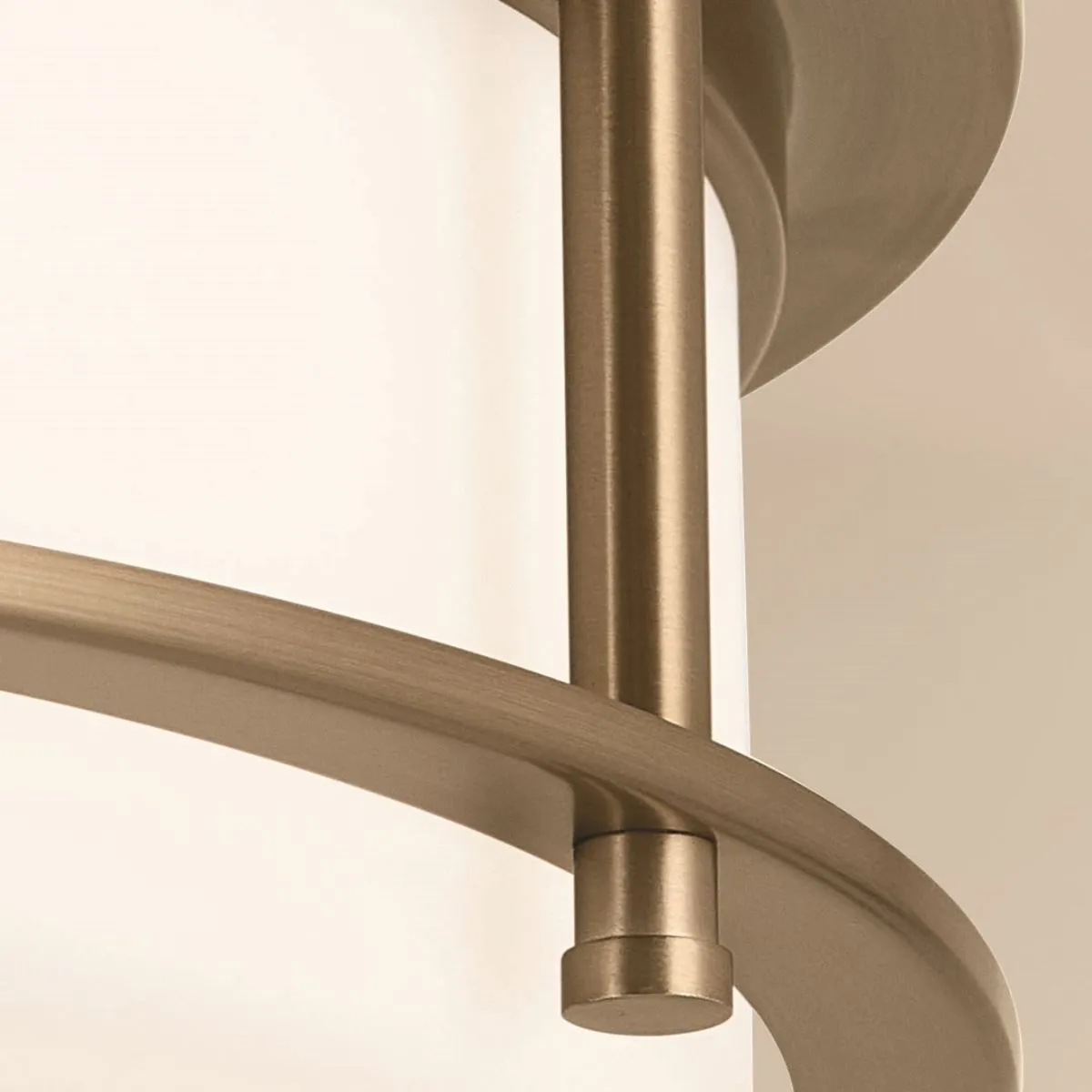Brit 18 in. 4 Lights Flush Mount Light Champagne Bronze Finish