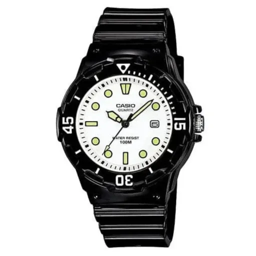 Casio Ladies Black and White Analogue LRW200H-7E1/LRW-200H-7E1V