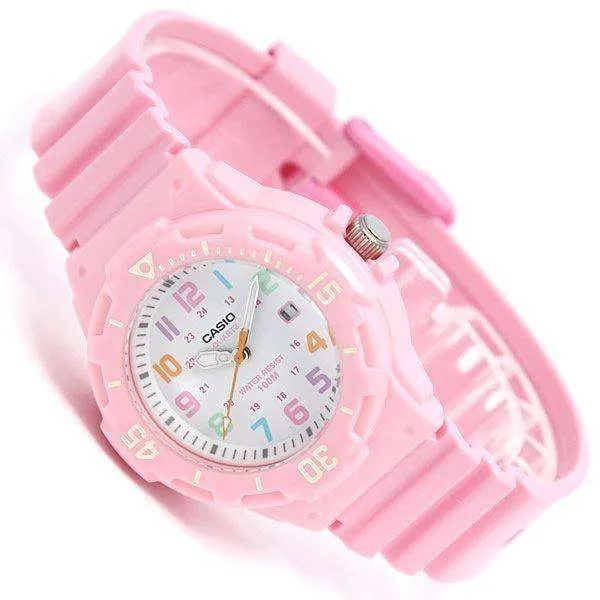 Casio LRW-200H-4B2 Pink Resin Strap Watch For Women