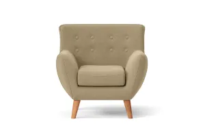 Casoria Armchair Beige Linen Fabric
