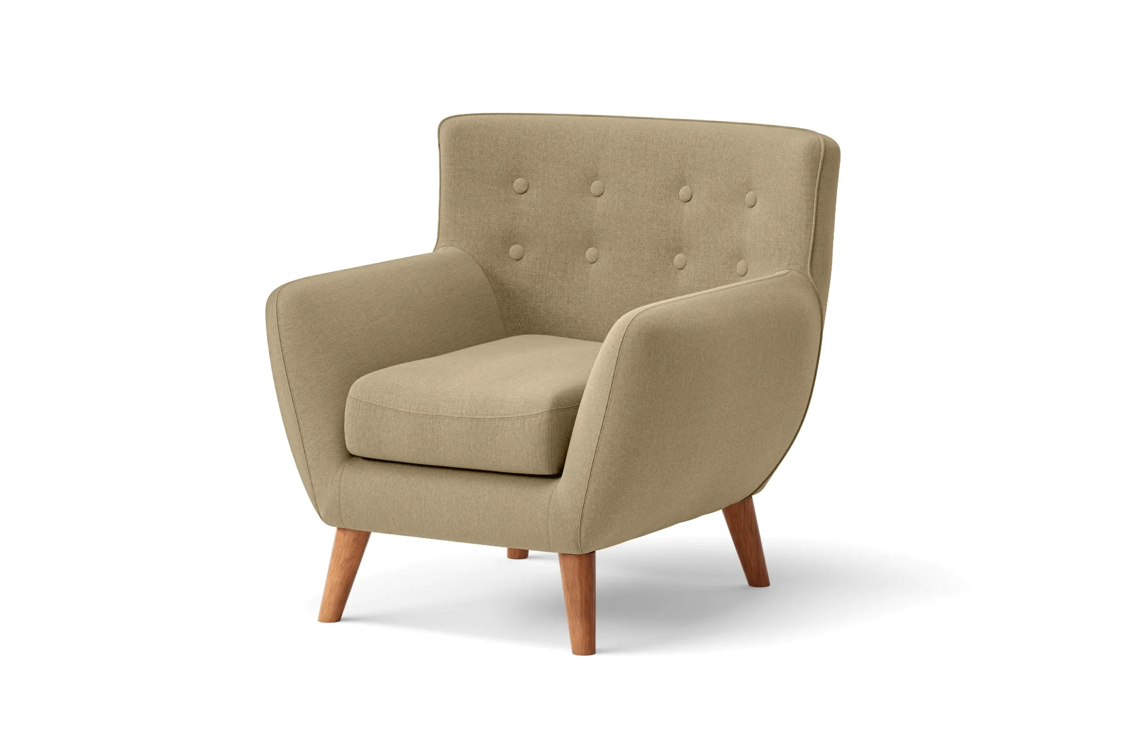 Casoria Armchair Beige Linen Fabric
