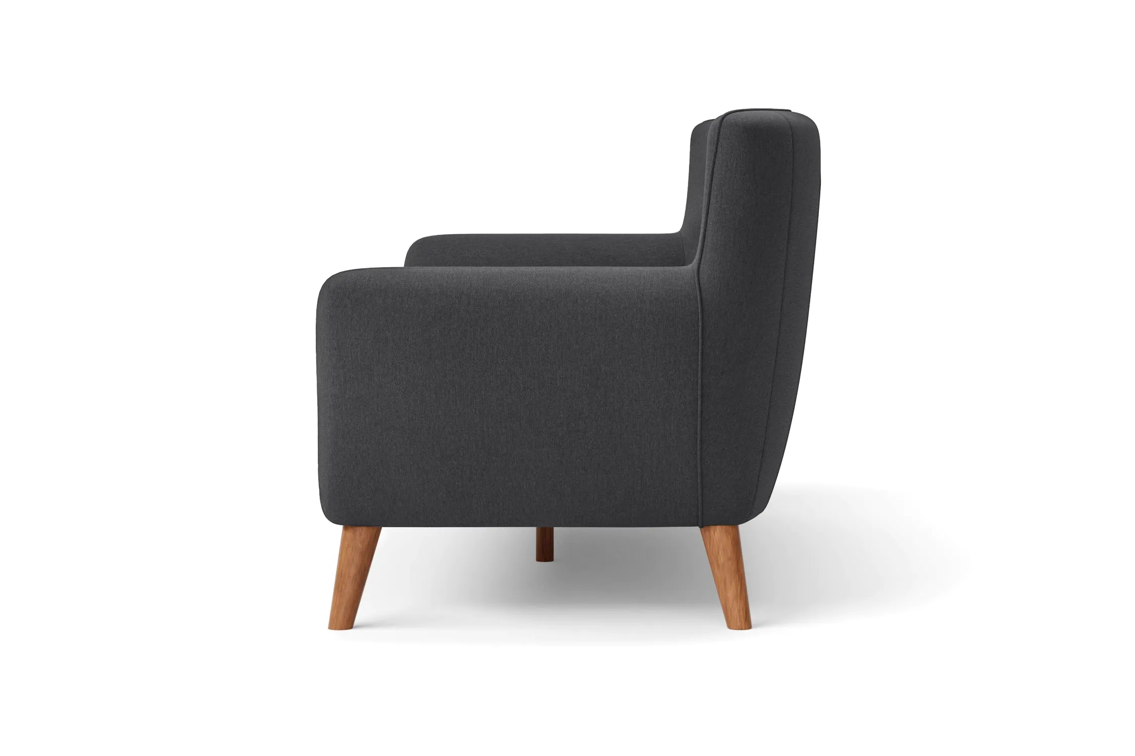 Casoria Armchair Dark Grey Linen Fabric