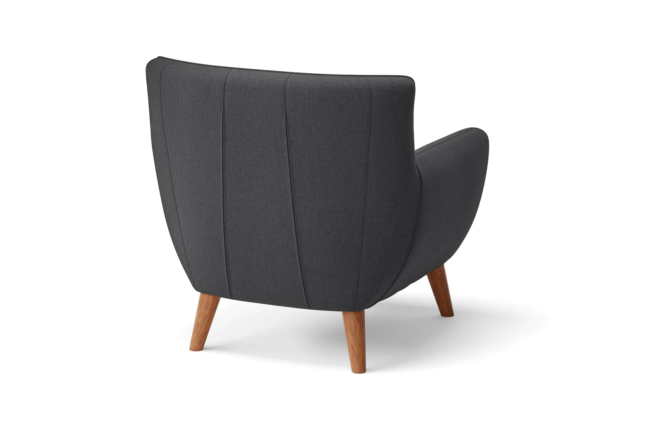 Casoria Armchair Dark Grey Linen Fabric