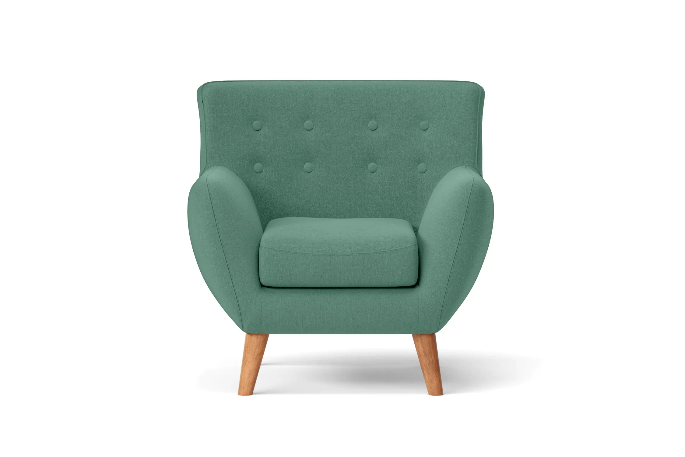 Casoria Armchair Mint Green Linen Fabric