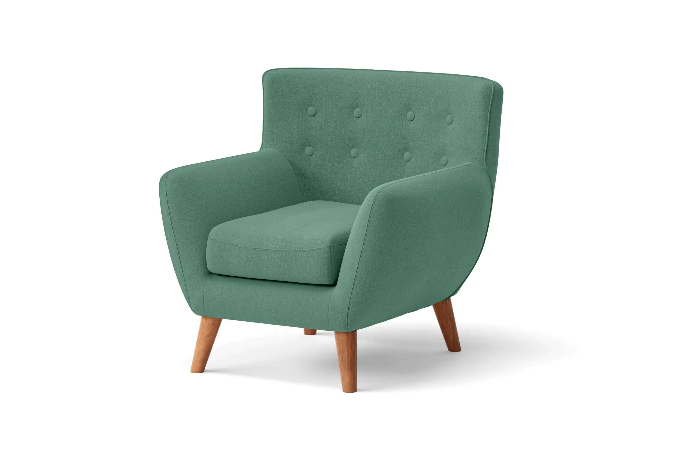Casoria Armchair Mint Green Linen Fabric