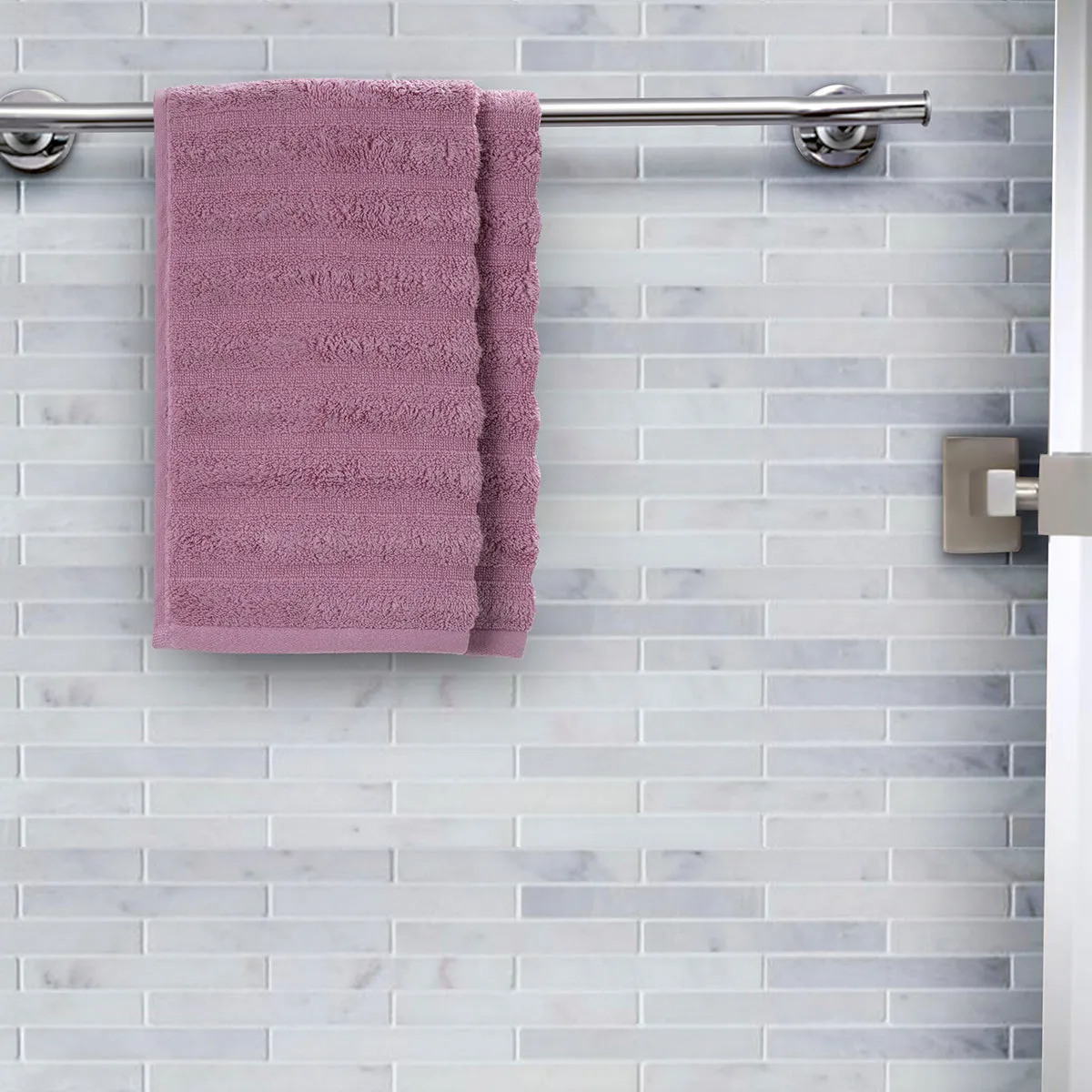 Casper Antimicrobial Antifungal Super Absorbent & Lofty Orchid Smoke Towel Set