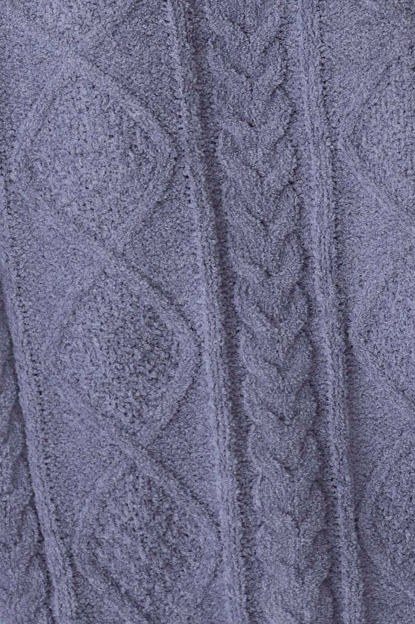 Chenille Cozy Cable Blanket
