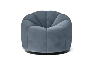 Columbia Armchair Baby Blue Velvet