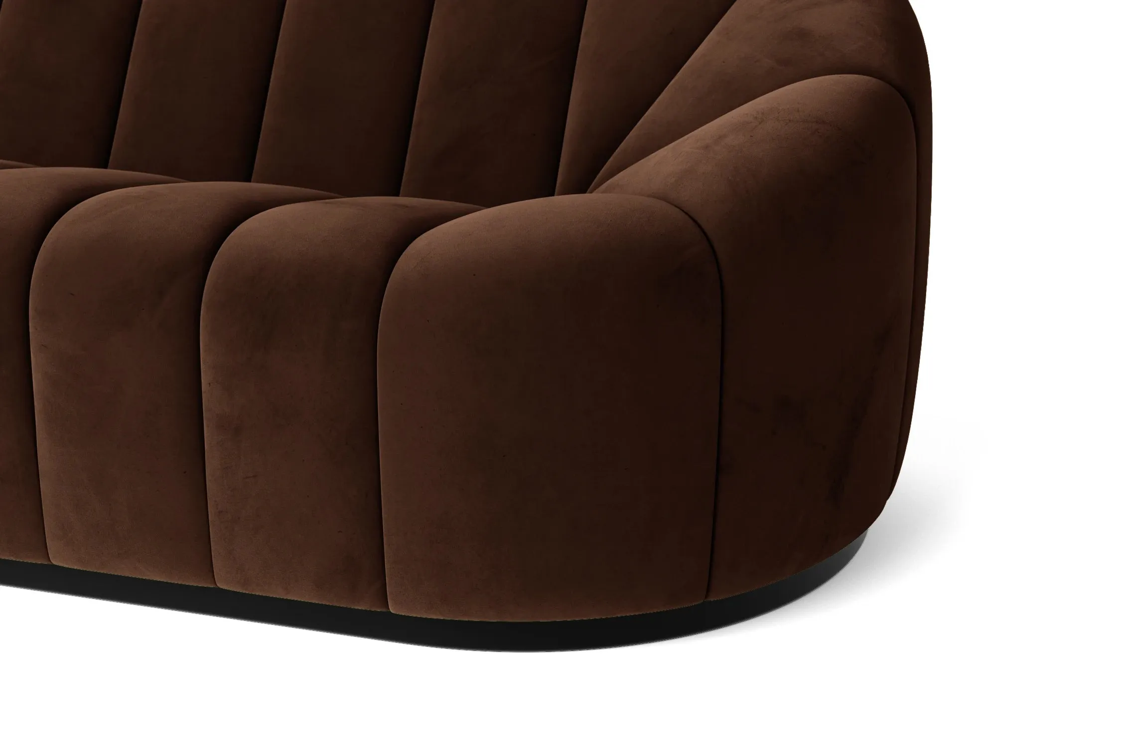 Columbia Armchair Coffee Brown Velvet
