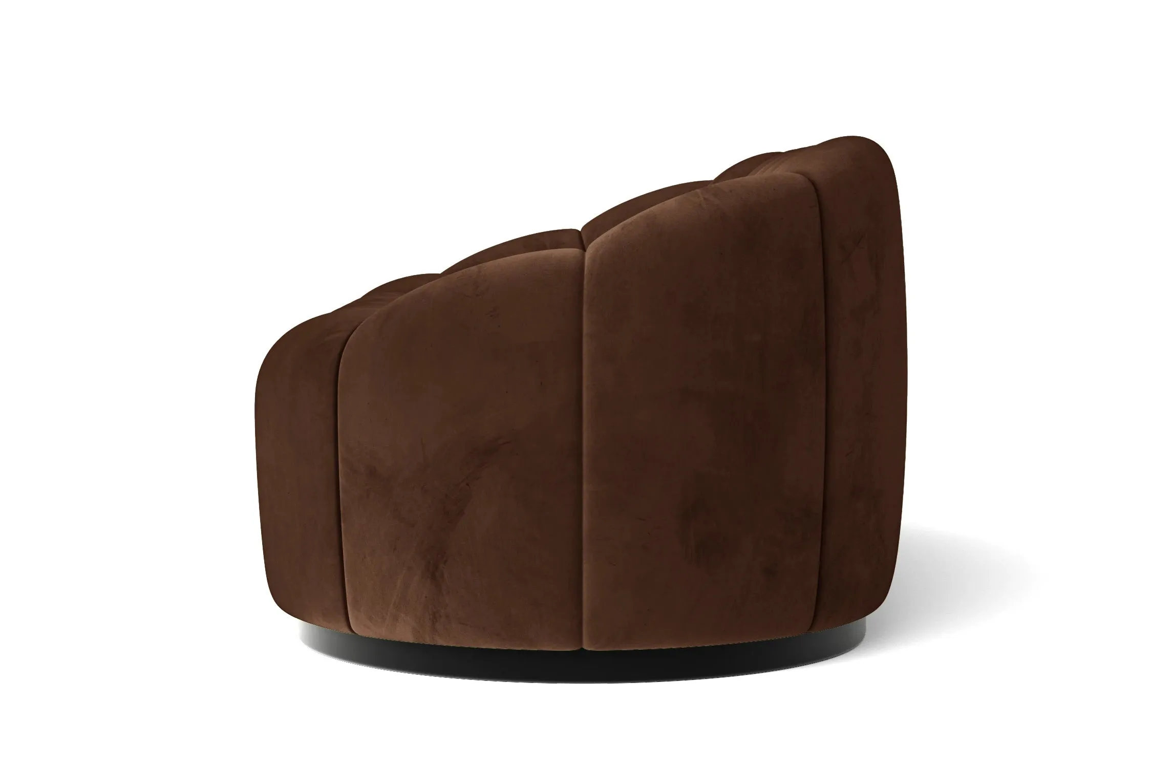 Columbia Armchair Coffee Brown Velvet