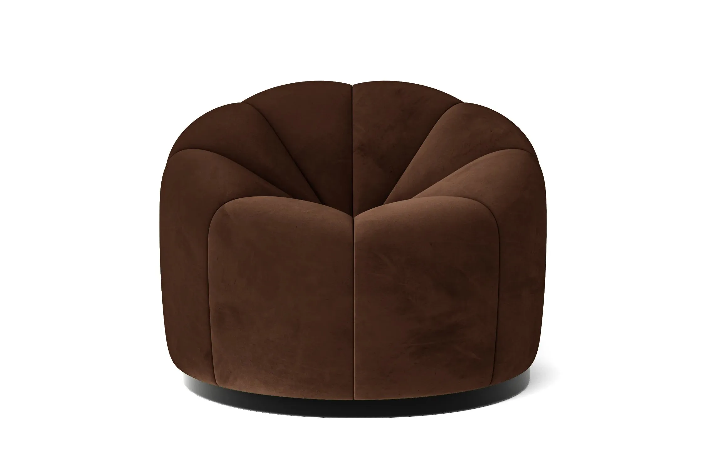 Columbia Armchair Coffee Brown Velvet