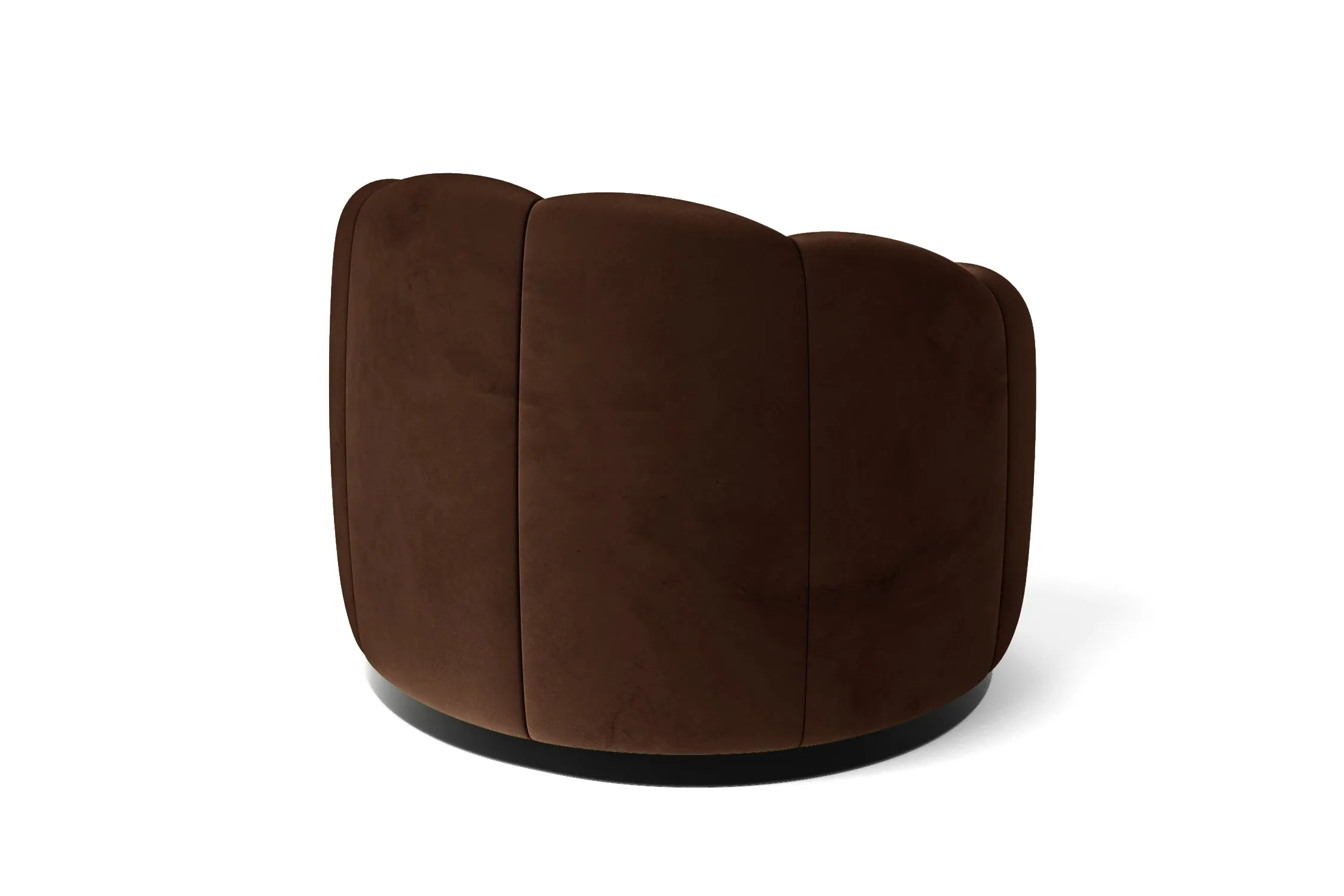 Columbia Armchair Coffee Brown Velvet
