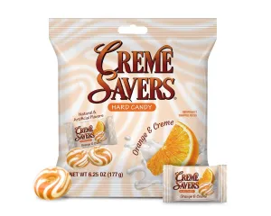 Creme Savers Orange & Creme Hard Candy 6.25 oz. Bags