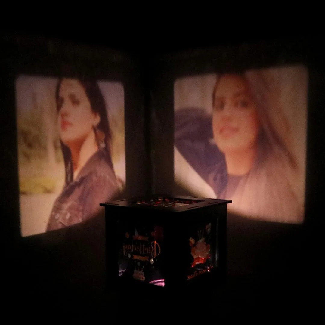 Customize Revolving Photo Shadow Box