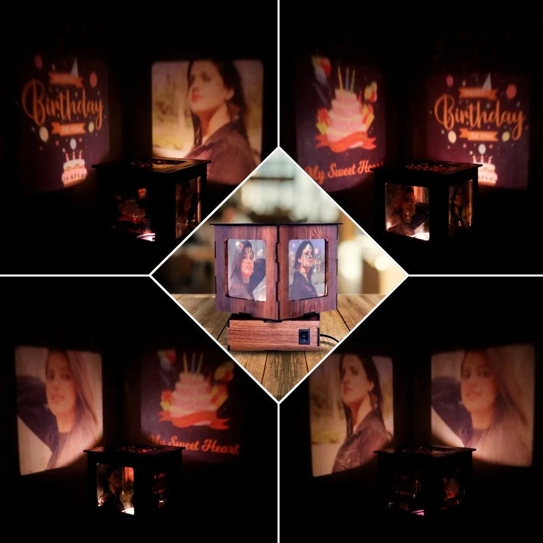 Customize Revolving Photo Shadow Box