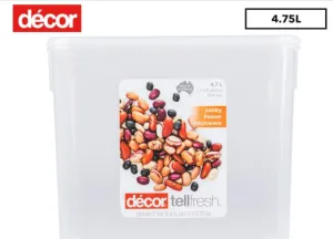 Décor Tellfresh Tall Oblong Food Container – 4.75L