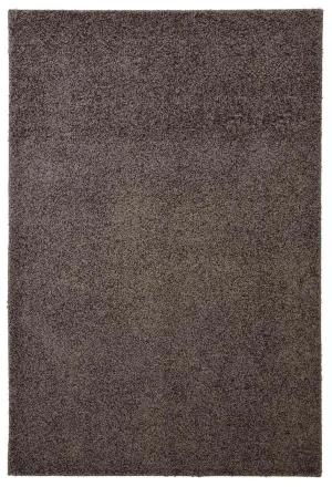 Fiji Graphite Grey Washable Solid Shaggy Rug