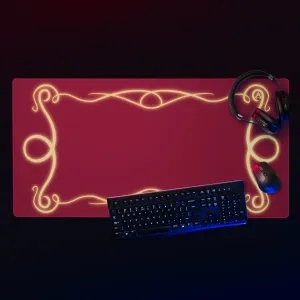 Glowing Frame Desk Mat (burgundy)