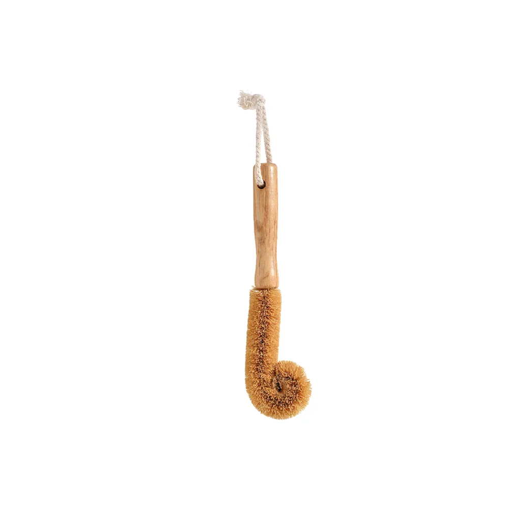Japanese Imported Coconut Bristle Brush with Long Handle