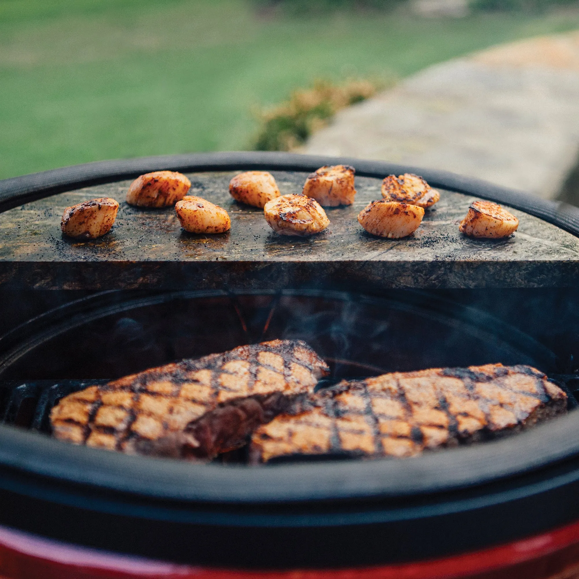 Kamado Joe Big Joe Half Moon Soapstone Cooking Grate