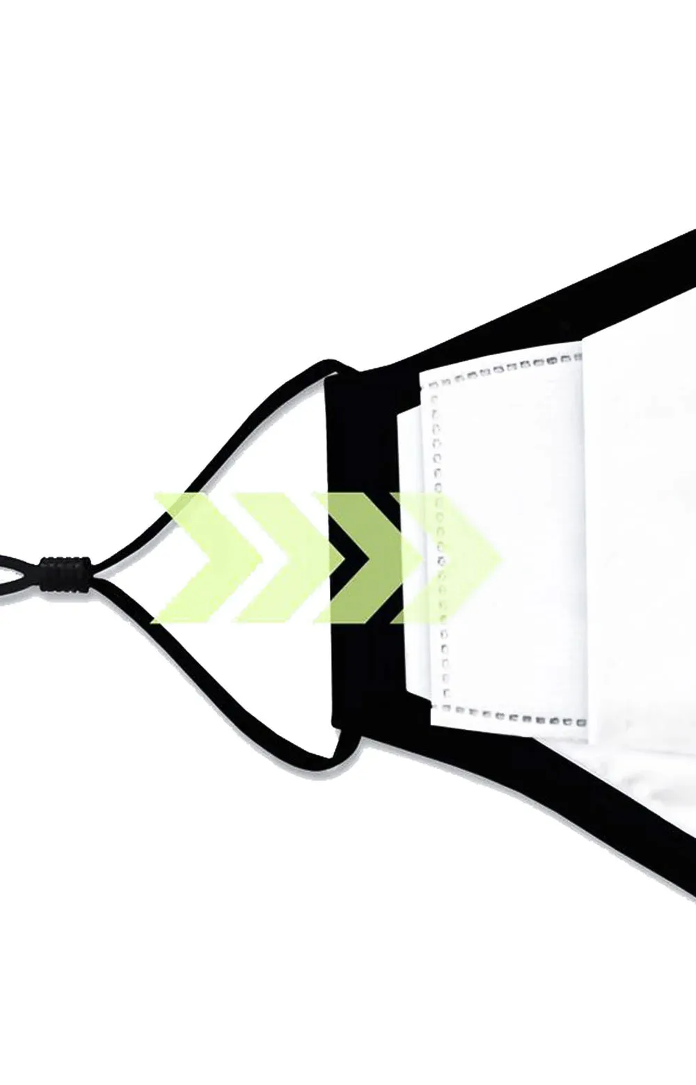 Kids Anti Bacterial Knit Face Mask - Green