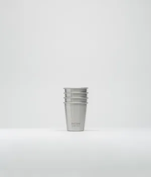 Klean Kanteen 296ml Brushed Stainless Steel Cup - 4 Pack