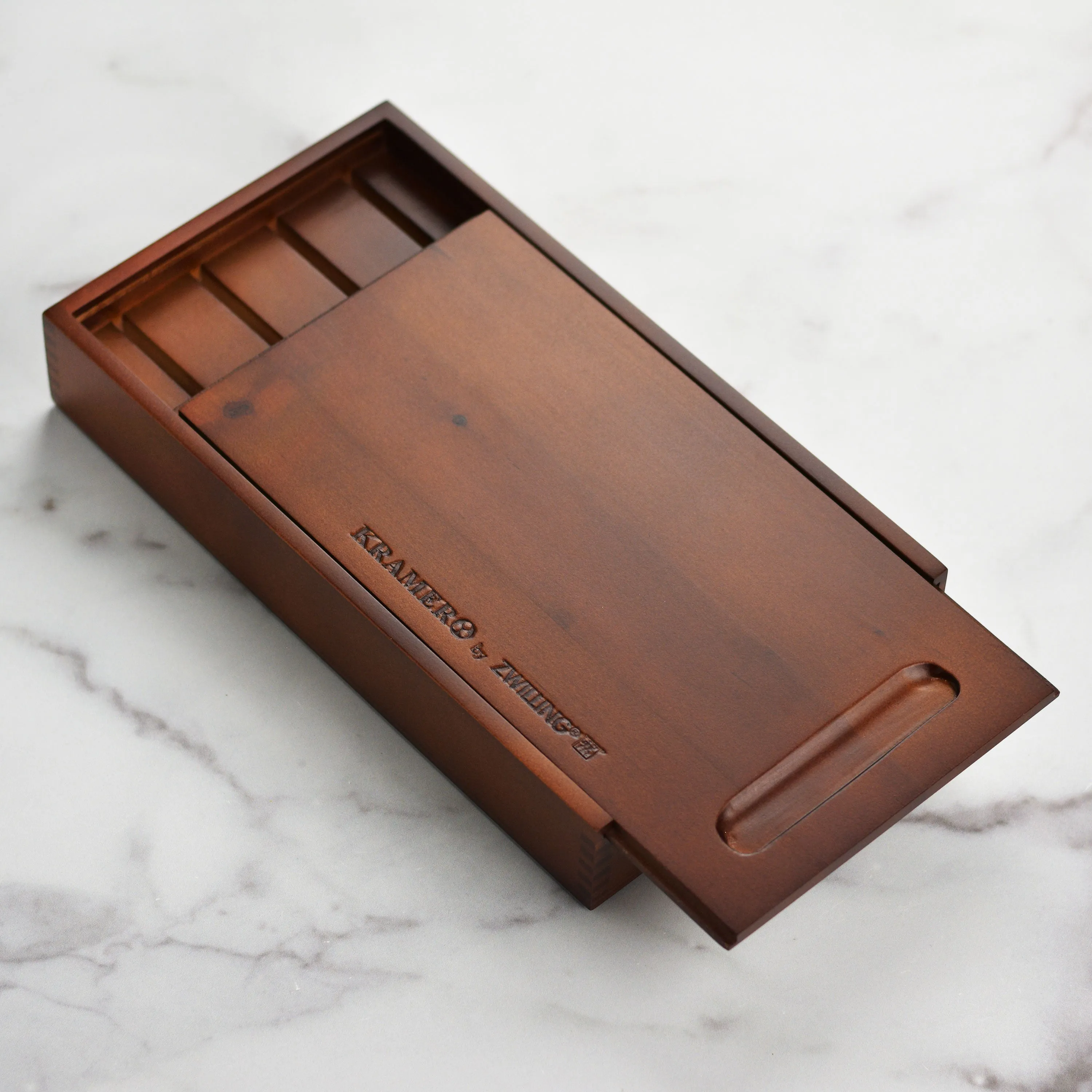 Kramer 4 Slot Wood Steak Knife Storage Box