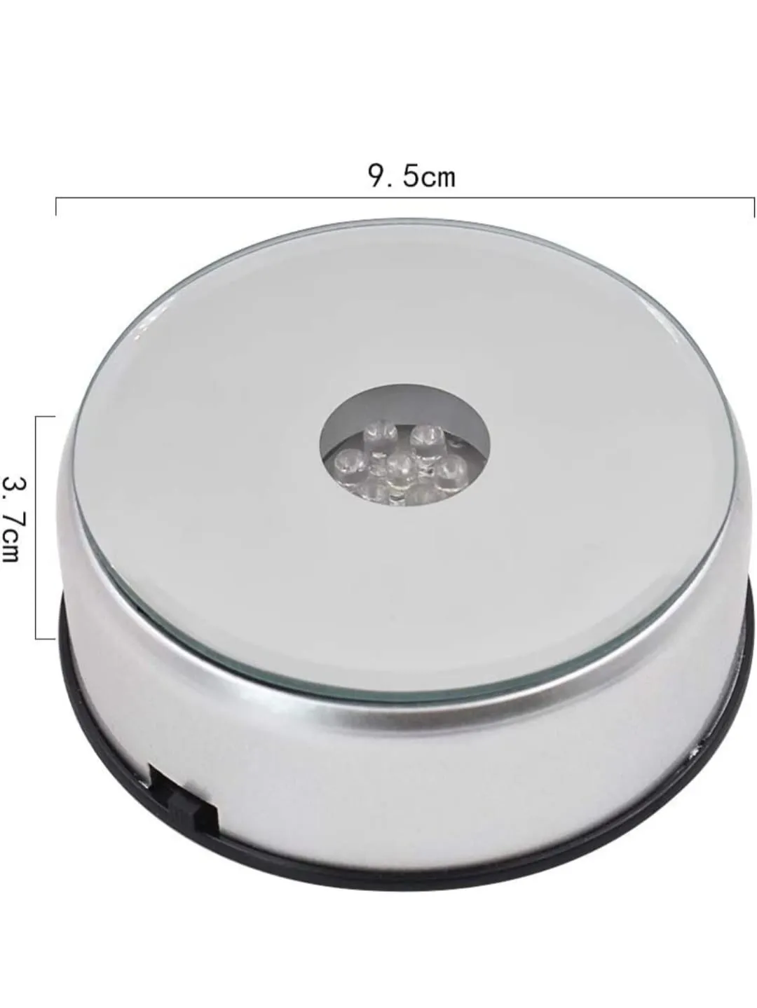 LED Rotating Base Light - Color Changing - Round Shape - 3.9 x 0.79 inches