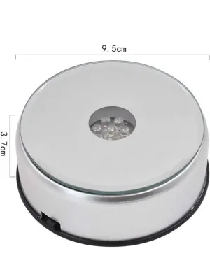 LED Rotating Base Light - Color Changing - Round Shape - 3.9 x 0.79 inches