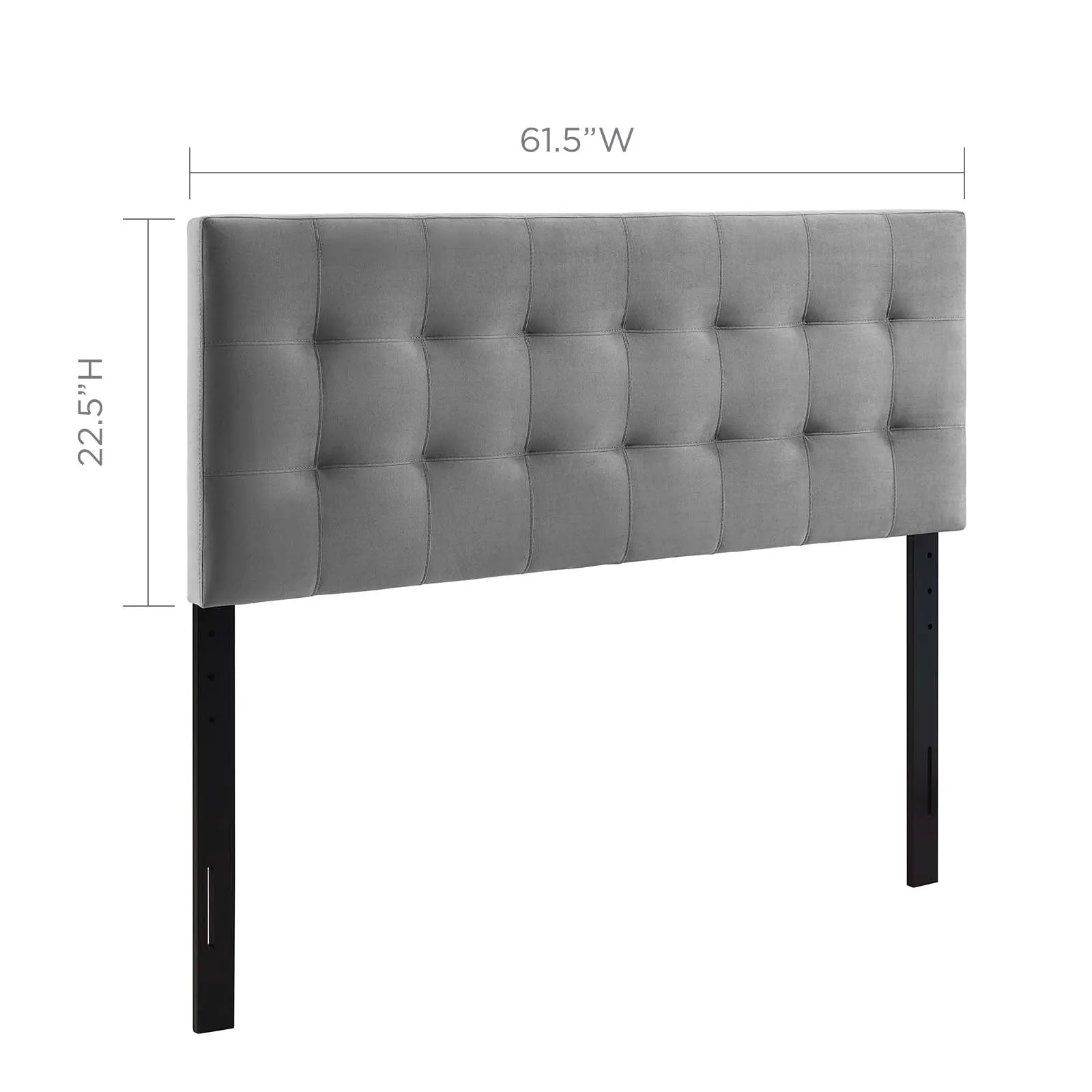 Lily  Biscuit Tufted Performance Velvet Headboard