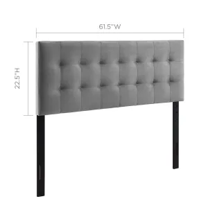 Lily  Biscuit Tufted Performance Velvet Headboard