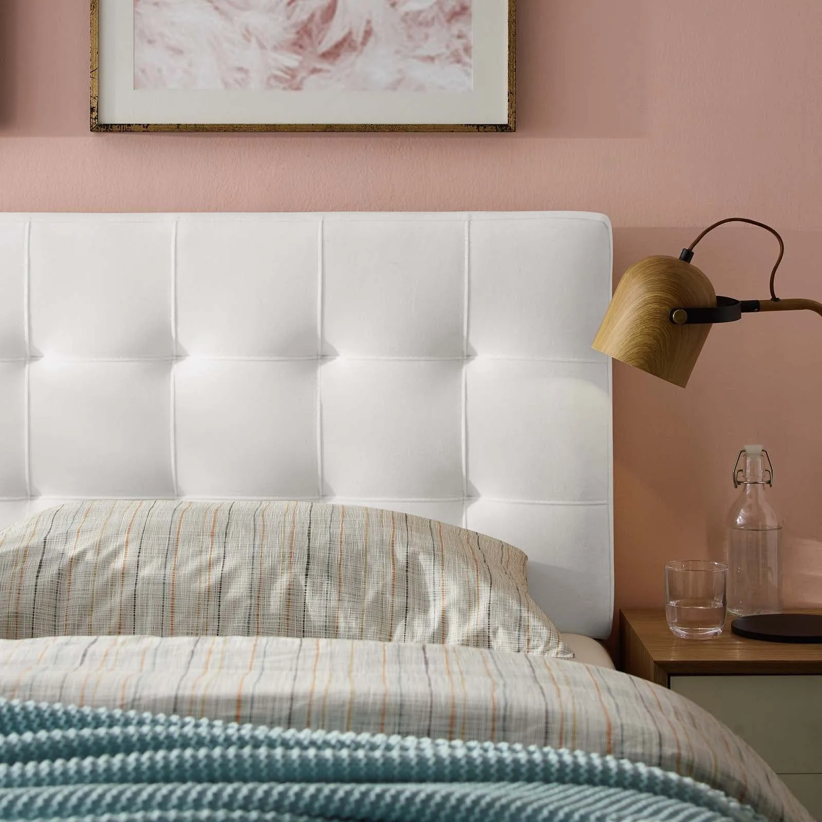 Lily  Biscuit Tufted Performance Velvet Headboard