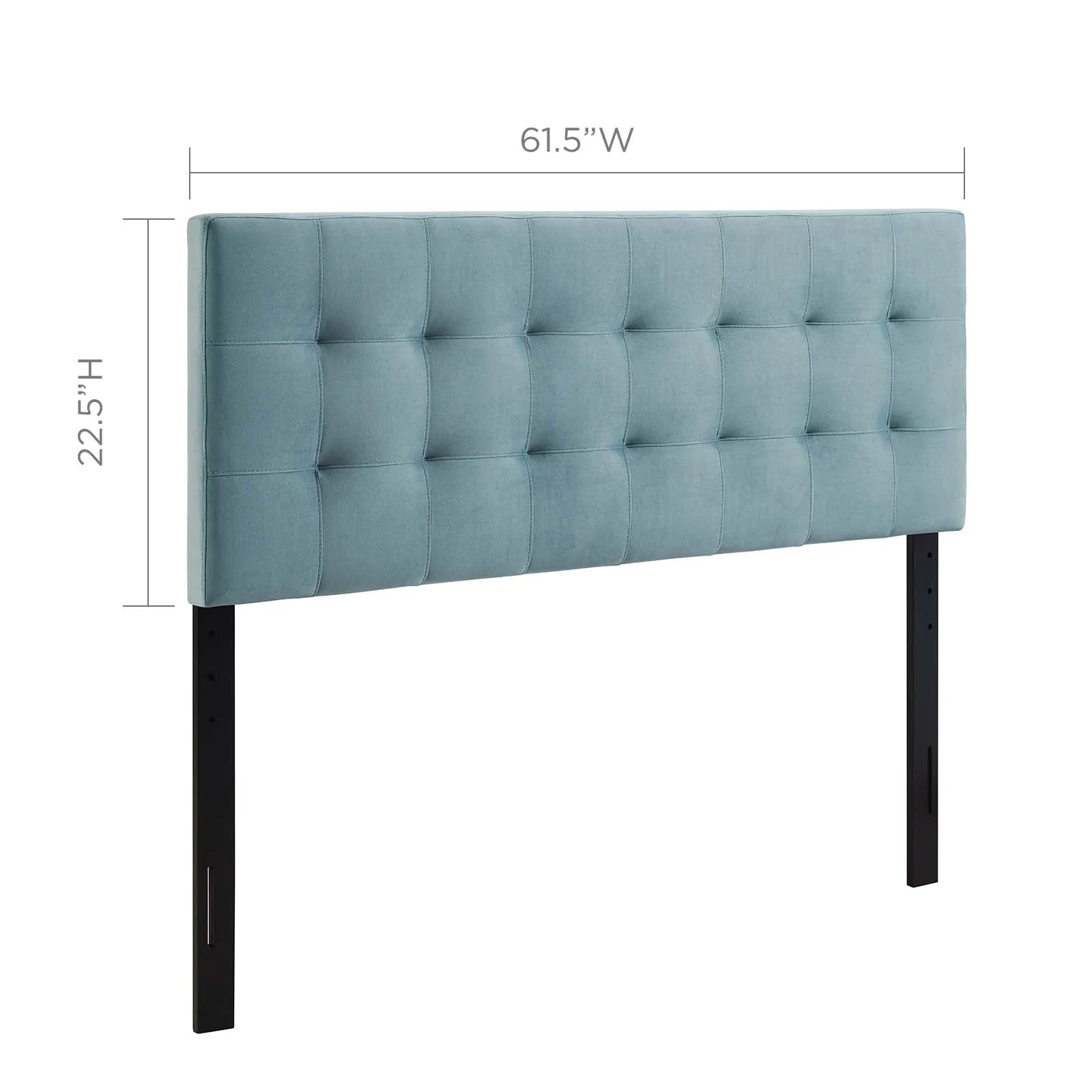 Lily  Biscuit Tufted Performance Velvet Headboard