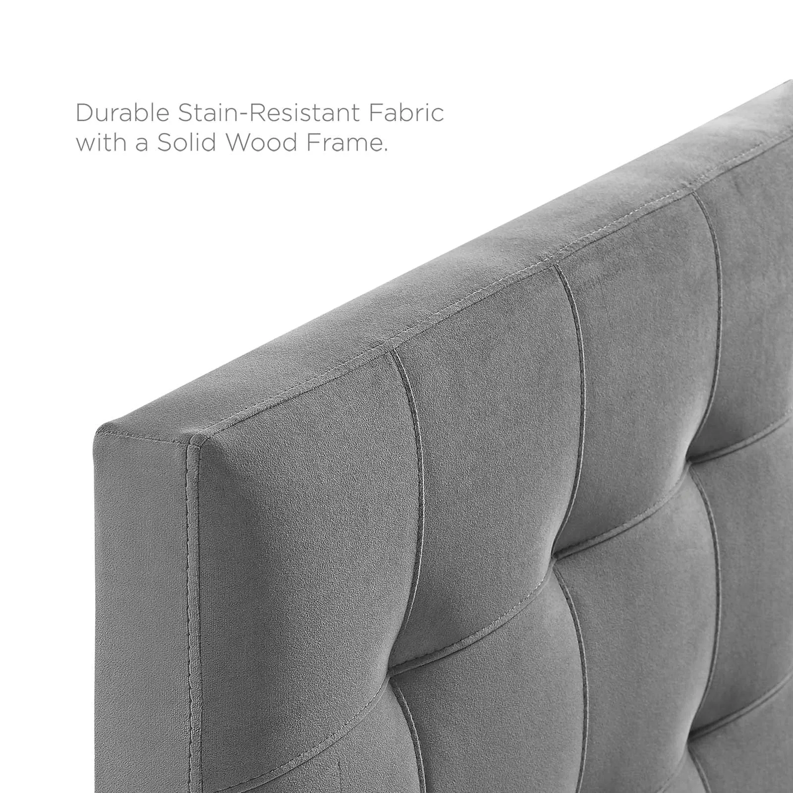 Lily  Biscuit Tufted Performance Velvet Headboard