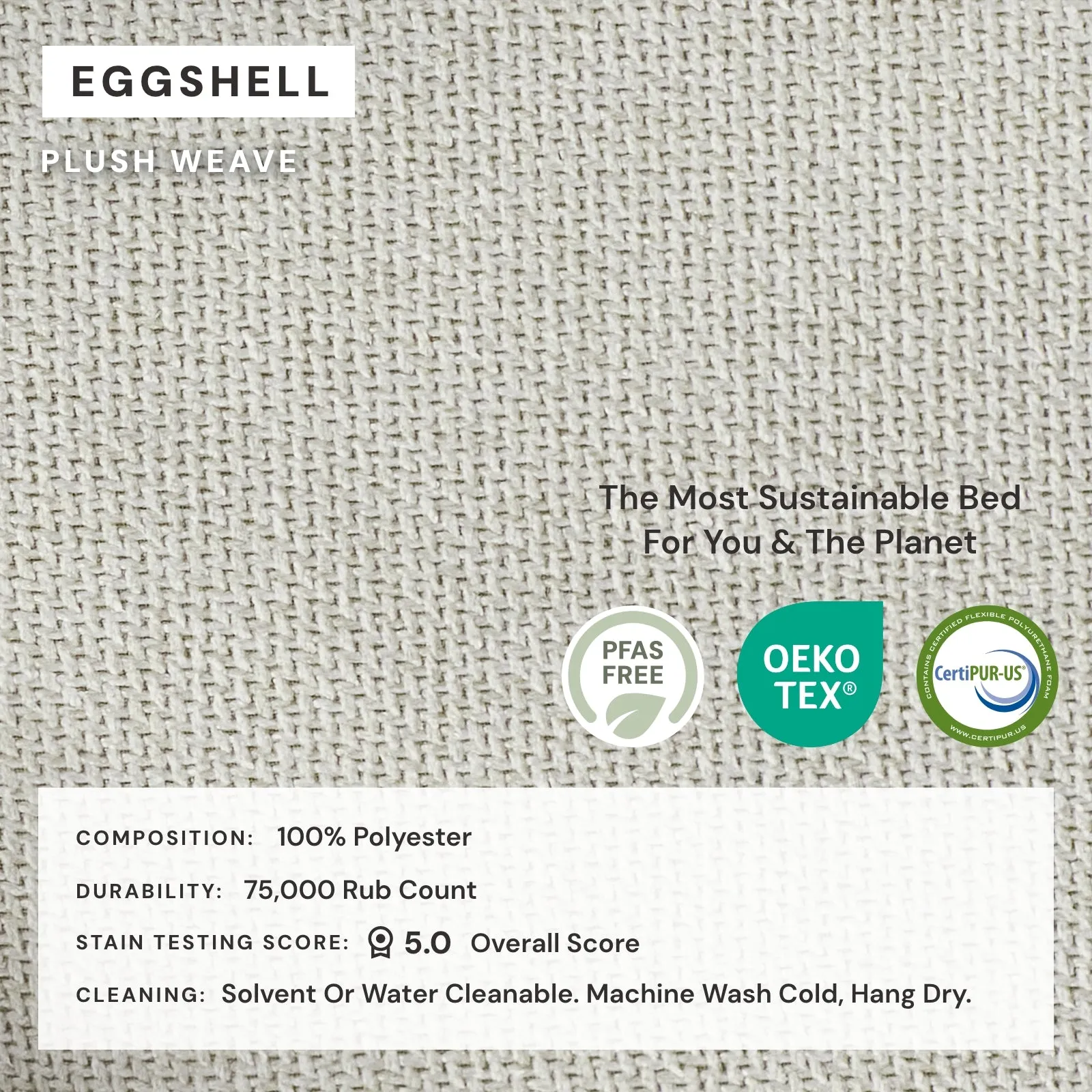 Modular Washable 8-Seater U-Sectional in Eggshell | Deluxe  Seat | Contour Pillow