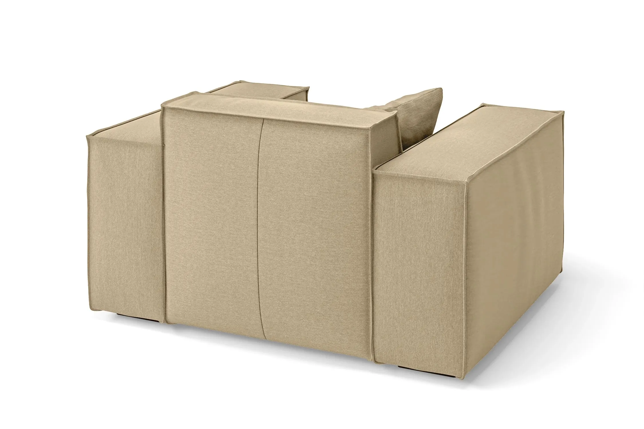 Naples Armchair Beige Linen Fabric
