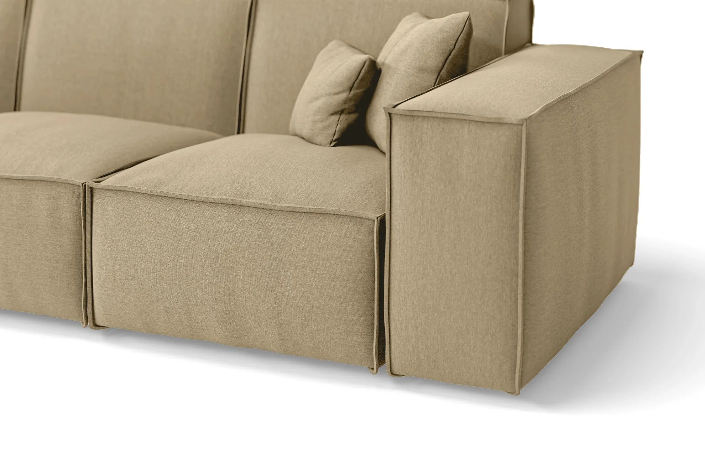 Naples Armchair Beige Linen Fabric