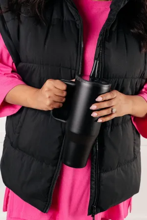 No Spill 40oz Tumbler in Black - 12/6