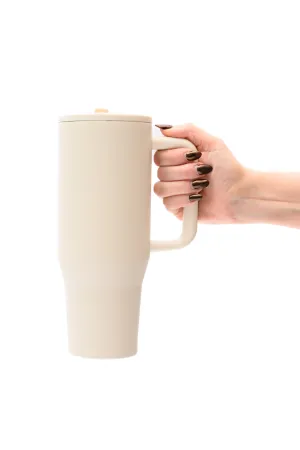 No Spill 40oz Tumbler in Off White - 12/6