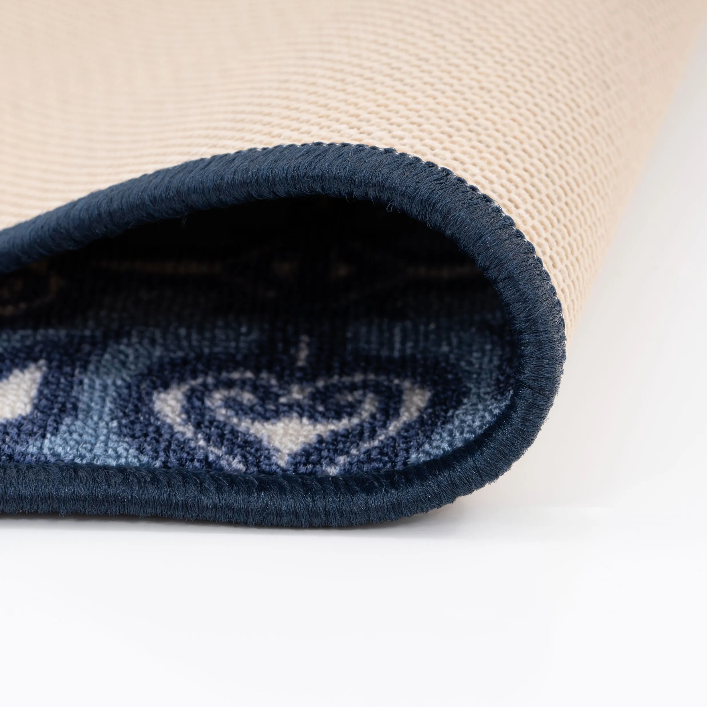 Non Slip Blue Mosaic Mat